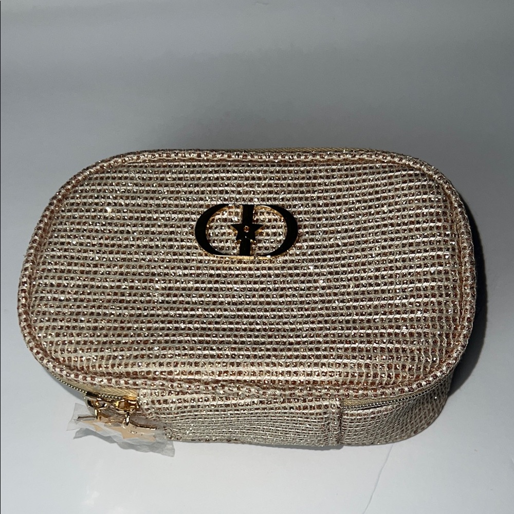 Christian Dior Gold Cosmetic bag